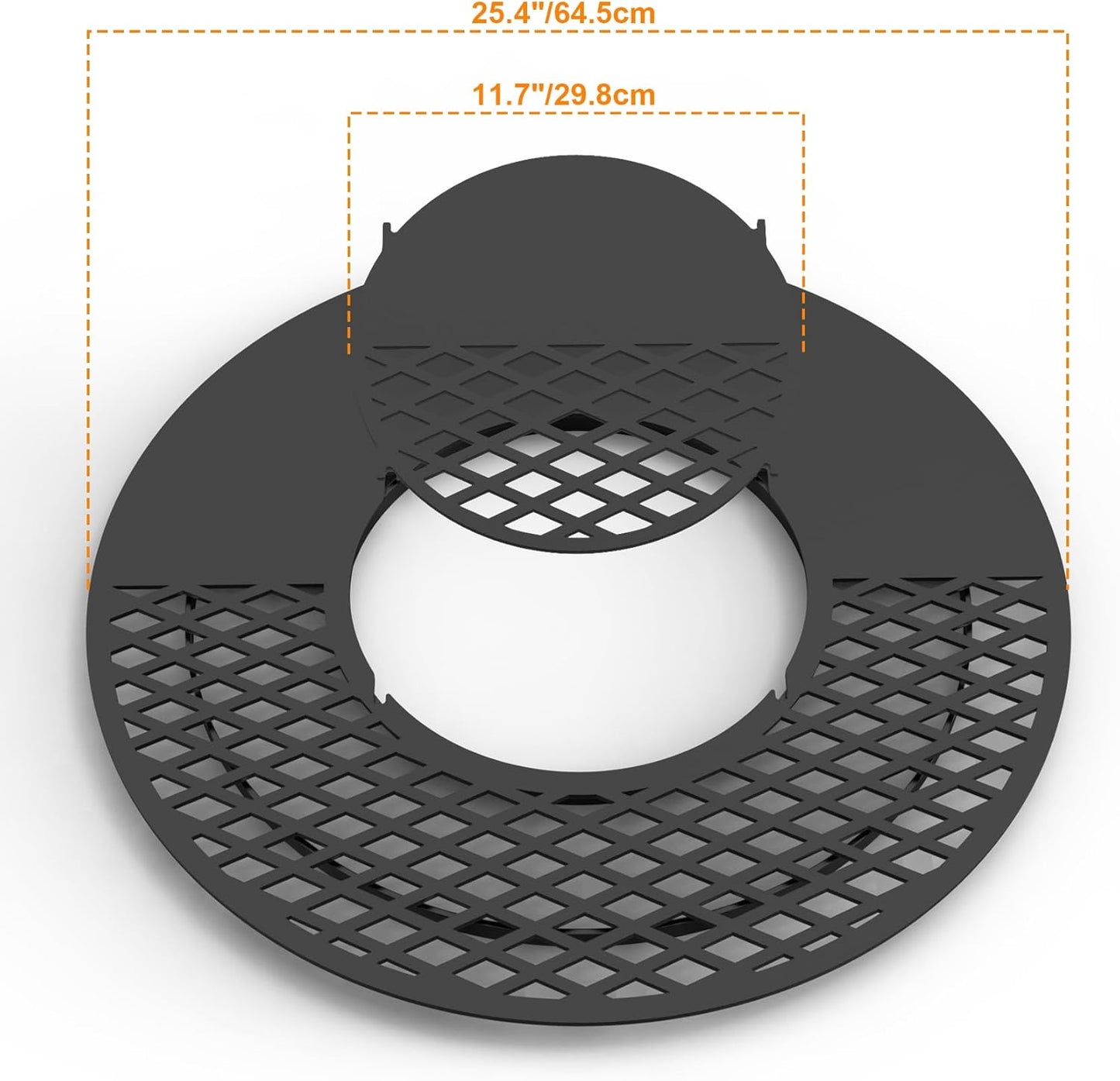 Onlyfire BBQ Griddle and Grate Combo Kit for Weber 26 inch Kettle Charcoal Grills