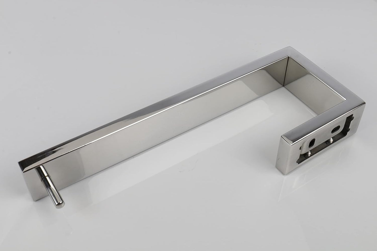 TocTen Hand Towel Holder/Towel Ring - Thicken SUS304 Stainless Steel Bathroom Hand Towel Hanger, 9 Inch Heavy Duty Wall Mounted Towel Rack, Square Hand Towel Bar for Bathroom Hardware (Chrome, 9 in)