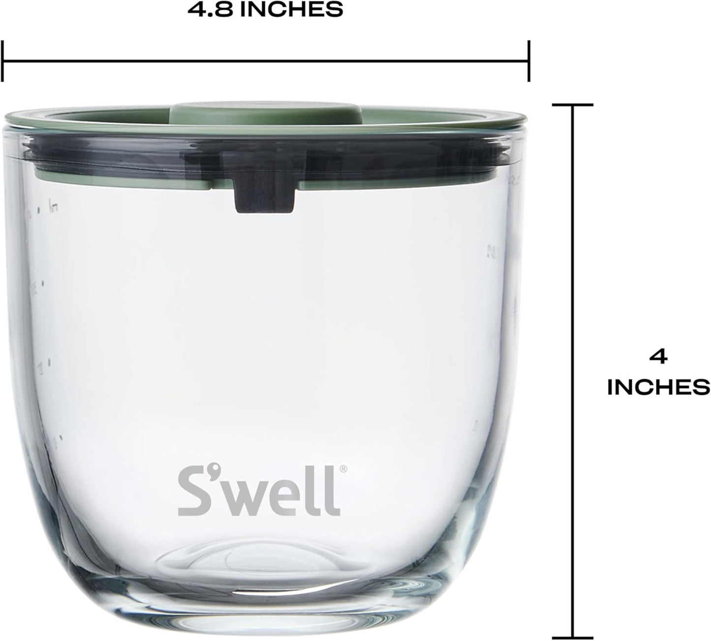 S'well 16oz Glass Prep Bowl Set of 4 For Easy Meal Prep, Vintage Pastels, Made From Durable Tempered Glass