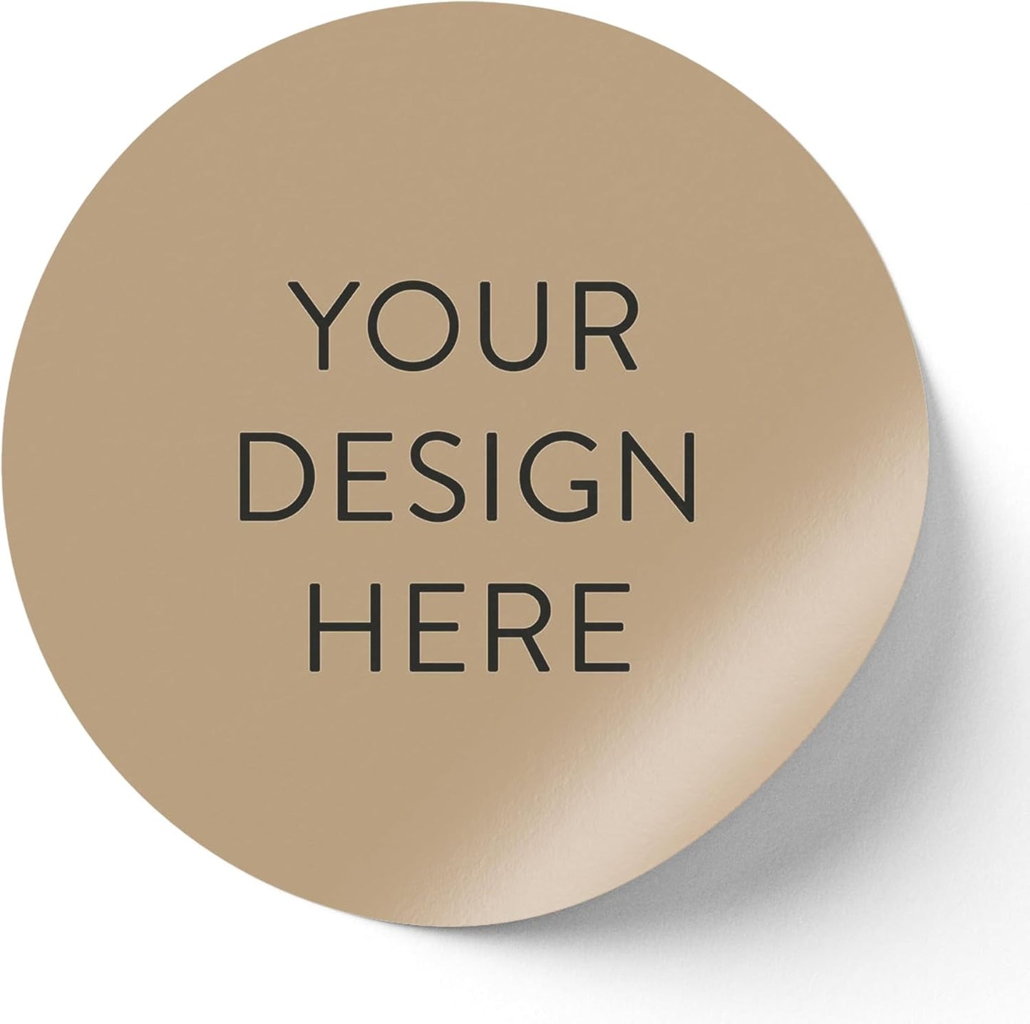 100 Custom Vinyl Stickers - Upload Your own Image, Text, Design, Logo - Personalized Logo Labels for Handmade, Packaging, Bottle, Jars, Candle, Brand Stickers (Wood Lights, 4x4)