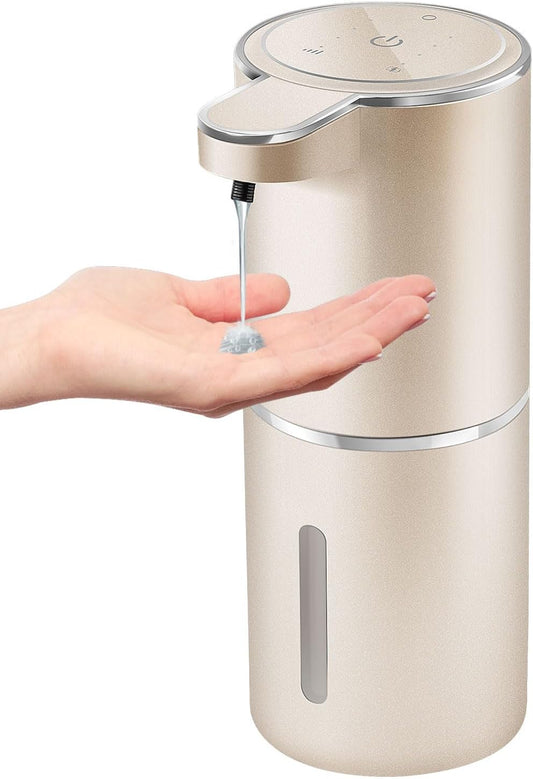Automatic Liquid Soap Dispenser,4-Level Adjustable, Wall Mount,USB Rechargeable,12.8oz/ 380ml,Touchless Hand & Dish Soap Dispenser for Bathroom, Kitchen,Hotel, Restaurant