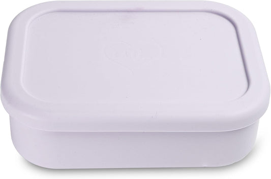 Ullabelle Leak Proof Bento Box Food-Grade Silicone Bento, BPA, Phthalate, Lead, & PVC Free - Bento Lunch Box for Daycare, Kids, & Adults - Leak Resistant Sets With Lids Snack Box Container (Lilac)