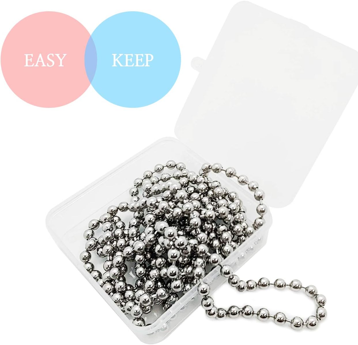 Durable Baking Supplies: Stainless Steel Chain Pie Weights, Reusable and Easy to Clean, Odorless, Safe Pie Weights for Pie Crusts, Oven Safe Baking Beads (10 feet)