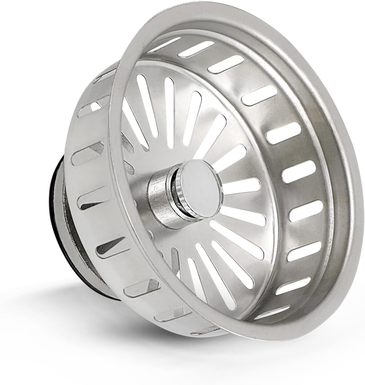 Highcraft 97353 Kitchen Sink Basket Strainer Replacement for Kohler Style Drains Stainless Steel Stopper (Can Vary in 2 Styles), 3.5" (Pack of 1)