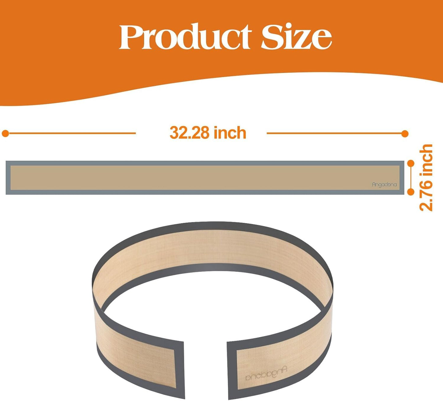 Silicone Baking Mat for Springform Pan,Prevent cake from Sticking to Side,Easy Clean & Non Sick Silicone Baking mat for Cheesecake Pan (2 pcs)