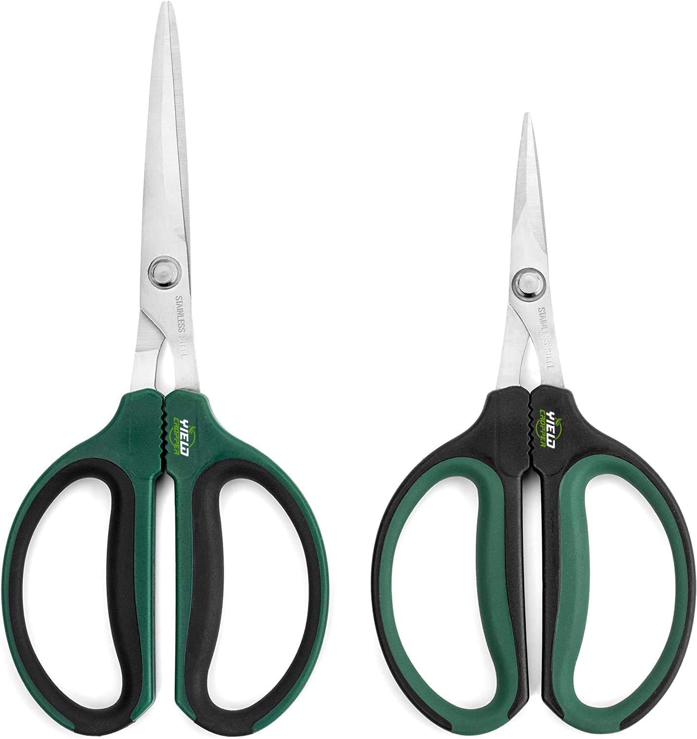 Hydroponic 2-Pack Bonsai Scissors and Plant Trimming Shears Set - Stainless Steel Pruning Shears for Indoor Gardening, Succulent Harvest, and Precision Plant Care