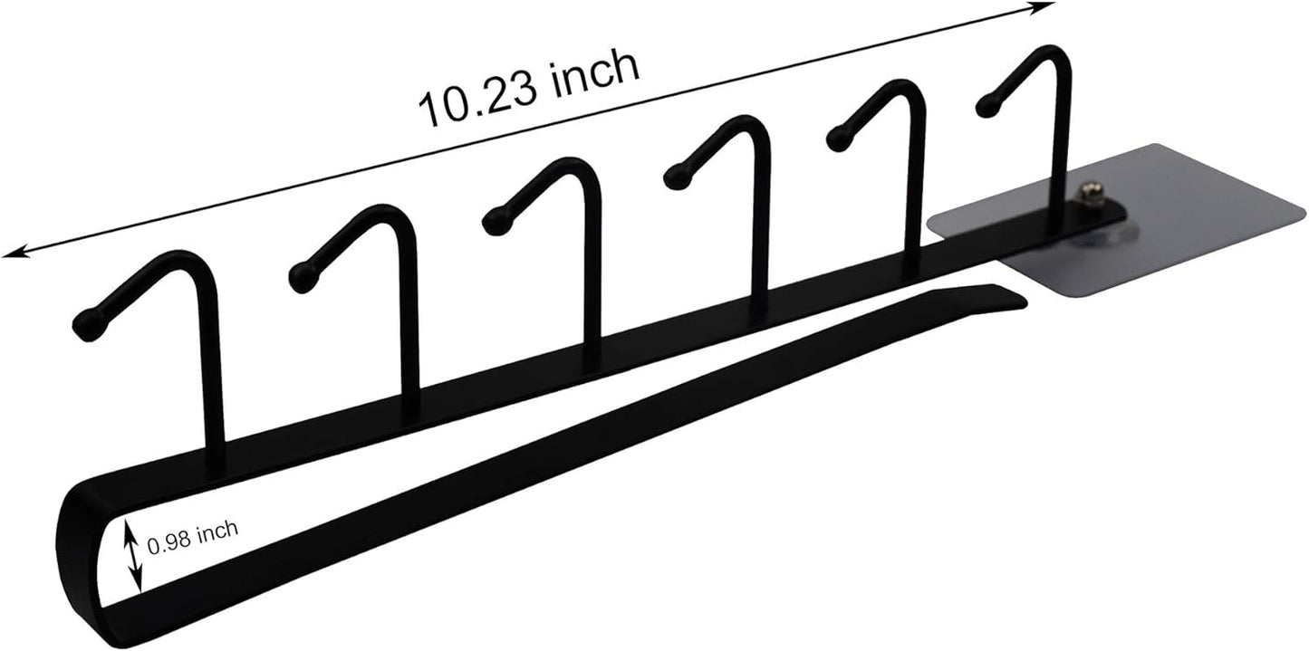 eywlwaar Mug Cups Cabinet Mug Hooks Kitchen Storage Hanging Hooks (4 Pack-White)