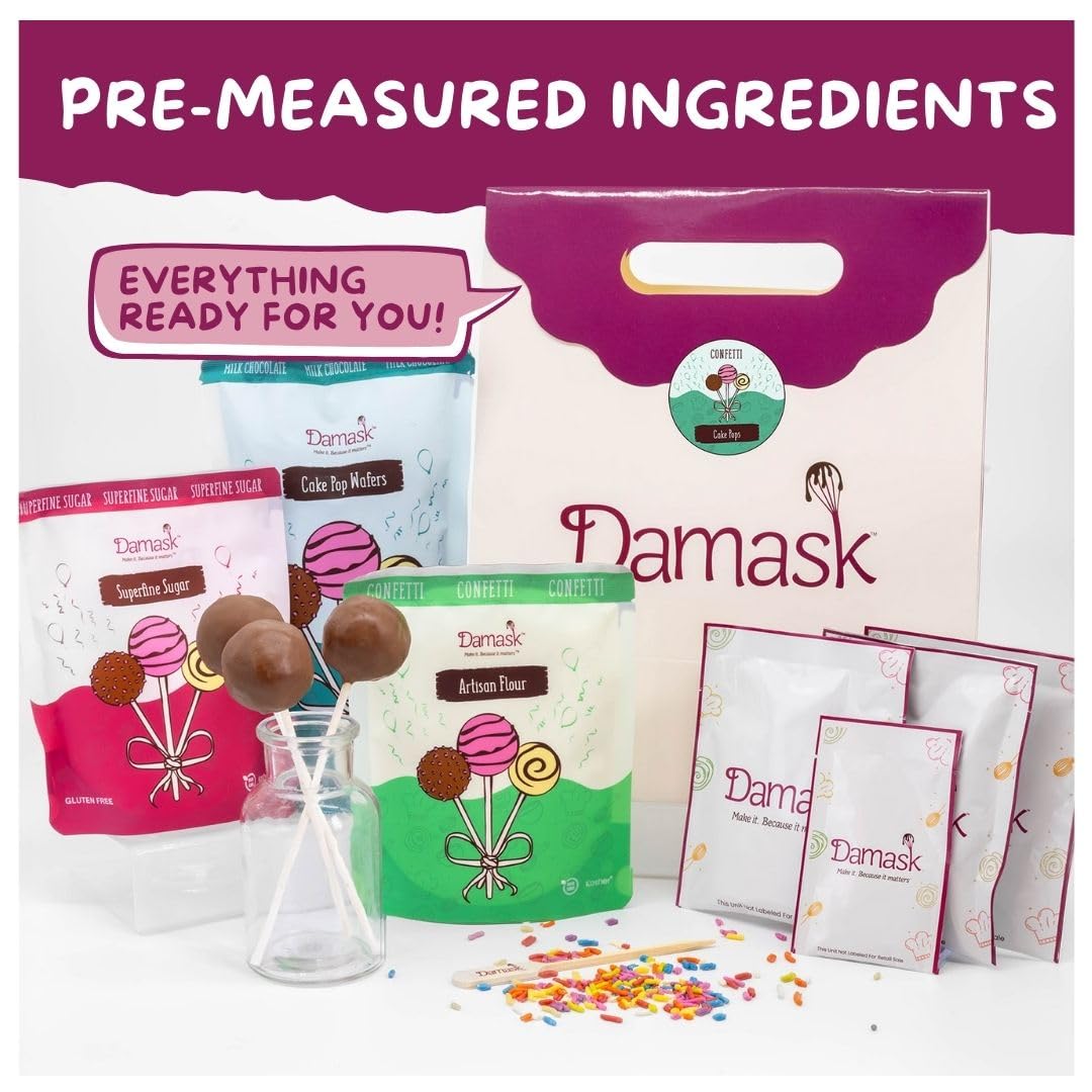 Gluten-Free Raspberry Cake Pop Kit - White Chocolate Coating