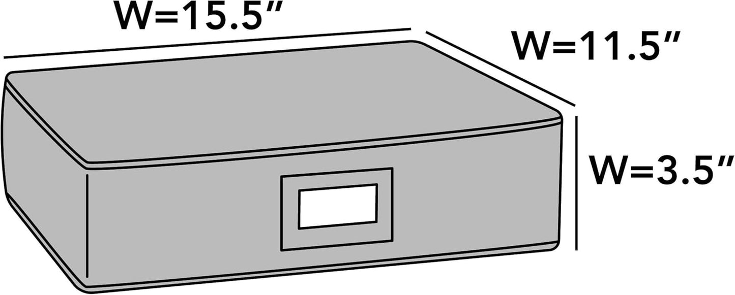 Covermates Flatware Storage - Washable and Stain Resistant, ID Window, Kitchen Storage, Bronze
