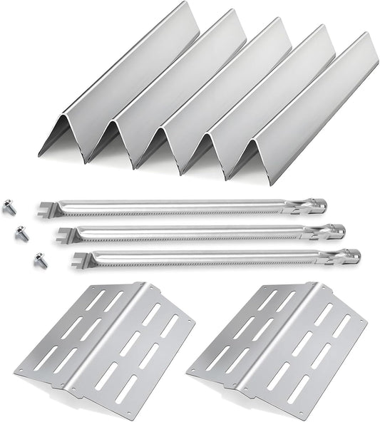 Genesis Grill Parts for Weber E310 E320 E330 EP310 EP320 EP330, 17.5” Flavorizer Bars 7620 Heat Deflector 7622 Burner Tube 62752 for Weber Genesis 300, Grill Replacement Parts for Weber Accessories