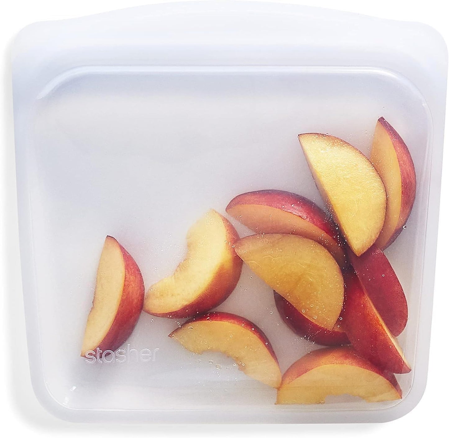 Stasher Premium Silicone Reusable Food Storage Sandwich Bag, Clear, Microwave, Sous Vide, Dishwasher, Oven and Freezer Safe, BPA Free, Leak-free, Eco-friendly, 28 Oz