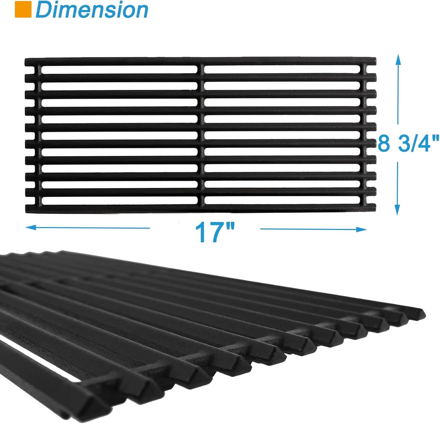 G362-2100-W1 Grill Replacement Kit for Charbroil TRU-Infrared 463642316 463644220 463632320 463675016 463644220 463245518, Grill Grate, Heat Plates and Burner Kit for Charbroil 466642416