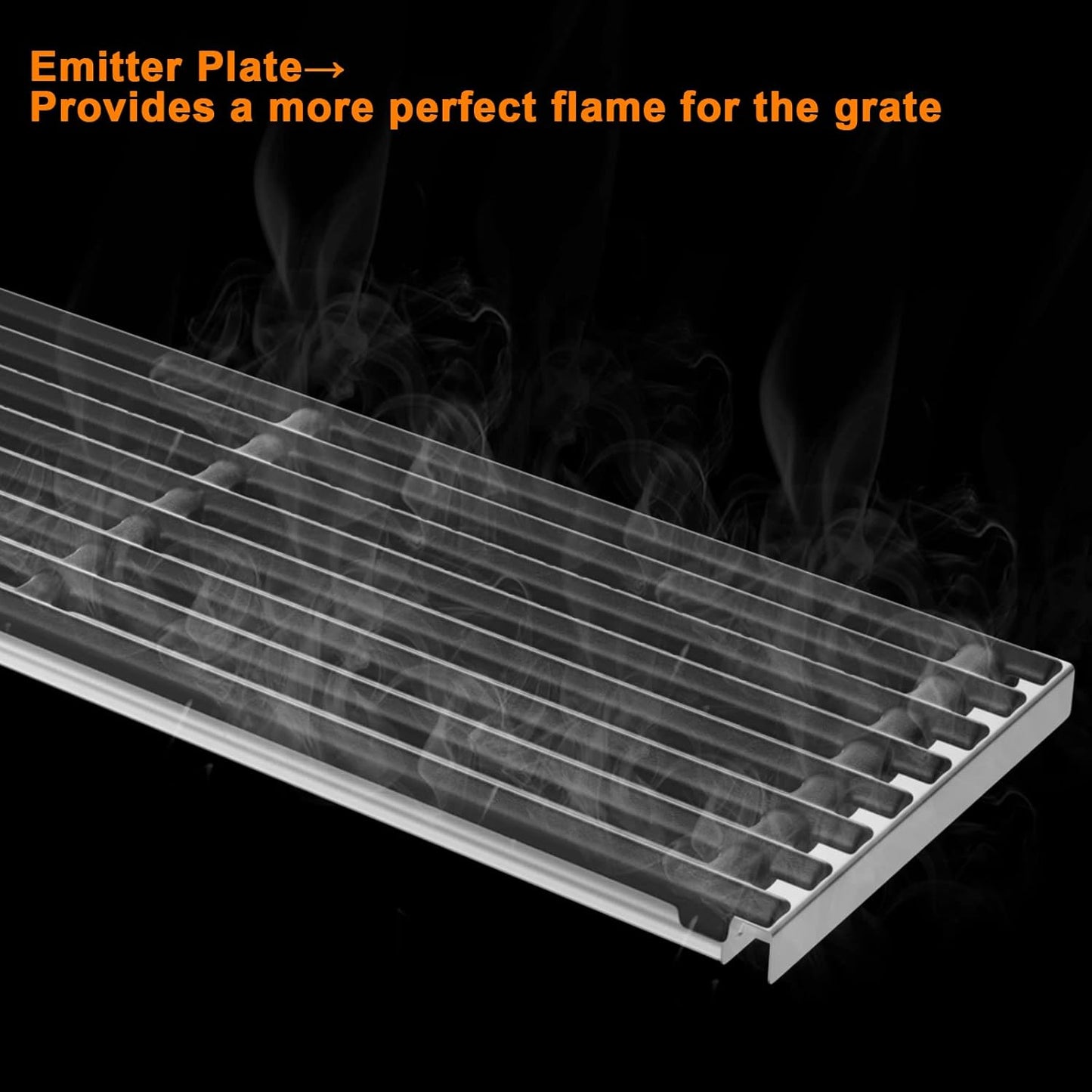 17'' x 6" Emitter Plate and Cooking Grid Grate Replacement Parts for Charbroil 2015 and newer TRU‑Infrared Char‑Broil Commercial,Signature,Professional Series Gas Grills,Charbroil 3297527R04,Cast Iron