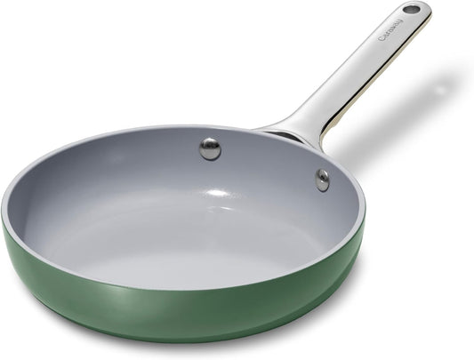 Caraway Nonstick Ceramic Mini Fry Pan (1.05 qt, 8") - Non Toxic, PTFE & PFOA Free - Oven Safe & Compatible with All Stovetops (Gas, Electric & Induction) - Sage