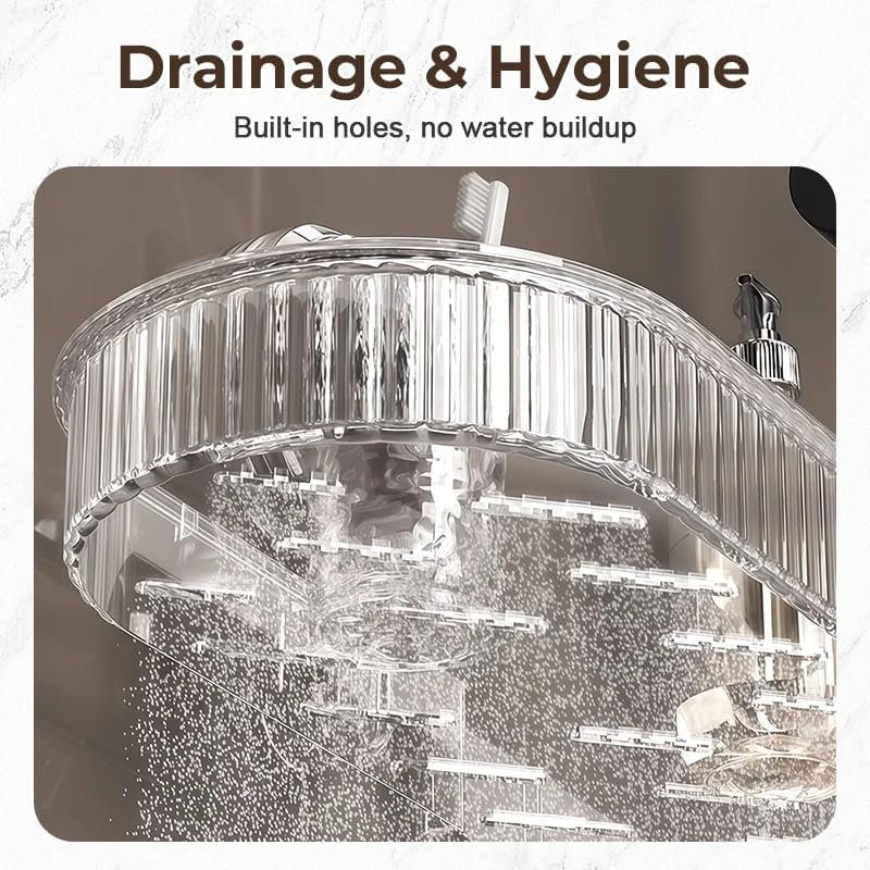 2025 NEW Universal Removable Faucet Storage Rack, Thickened and widened panel design, Removable faucet storage rack installs, no drilling required, residual water automatically drains away (Black)