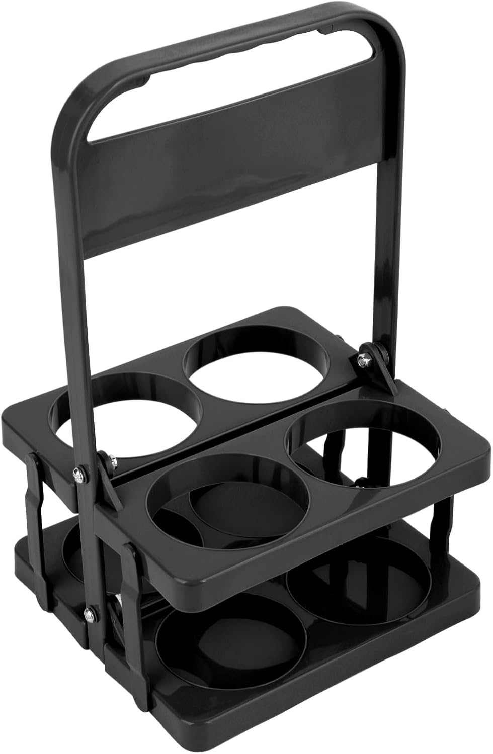 Musbus Reusable Drink Carrier with Handle for Doordash, Grubhub, Portable Cup/Coffee Holder Accessories for Delivery, Foldable Drinks Caddy with Tray, Car Durable Plastic Festive Bottle, Vacation