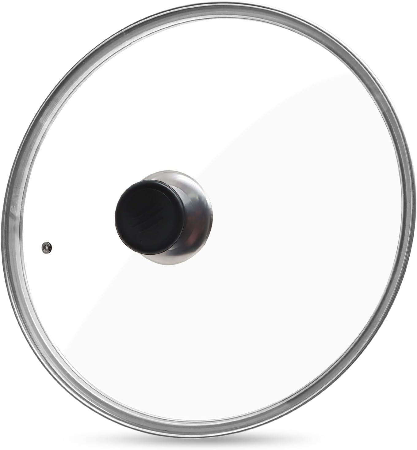 12 Inch Pan Lid, Tempered Glass Lid, Cast Iron Skillet, Pot,Replacement Pan Cover, Clear Frying Pan Lid Fits Pots, Pans and Skillets, Dishwasher Safe