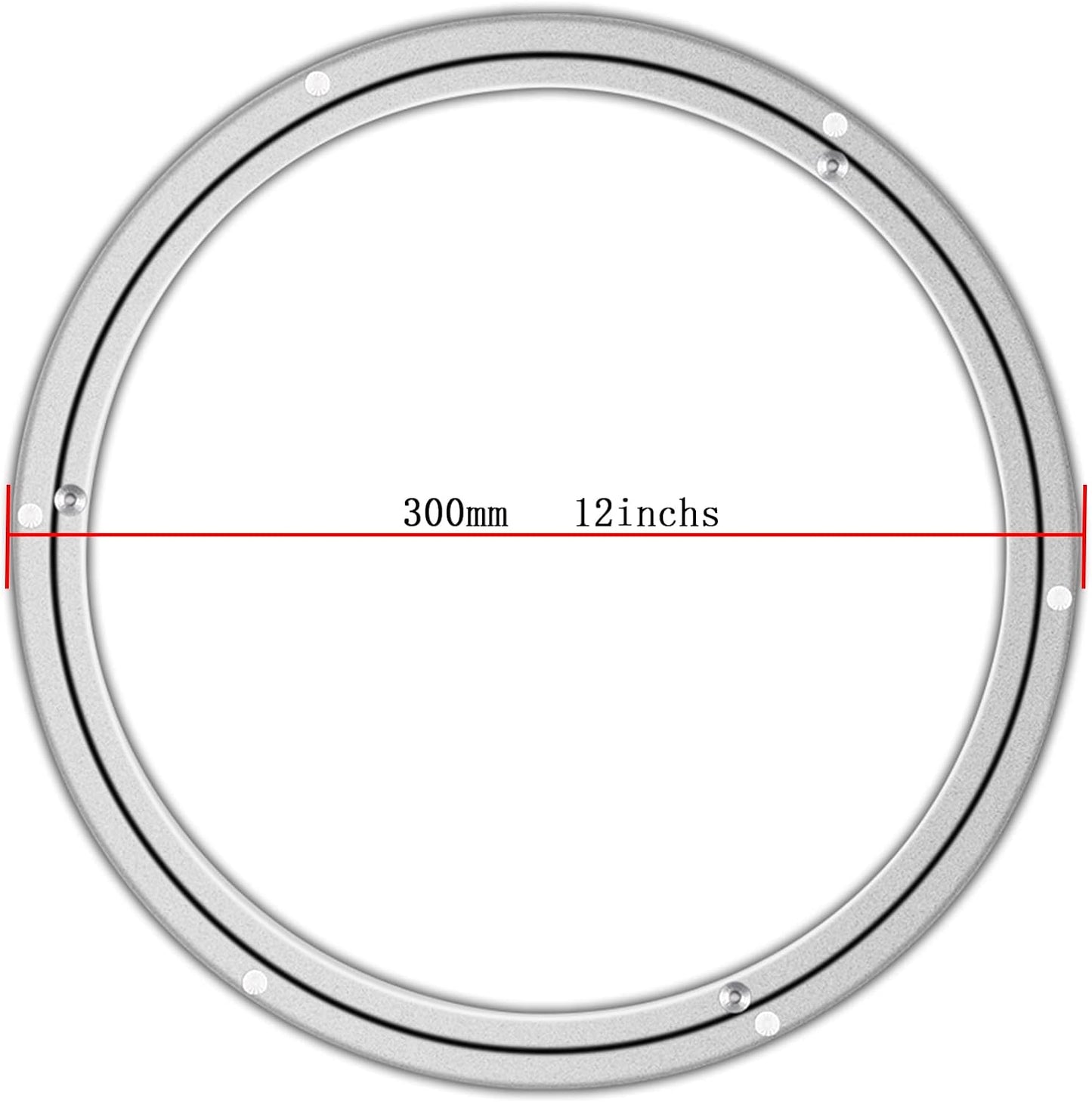 Metal Lazy Susan Bearings Swivel Plate Hardware Aluminum for Dining-Table and Workbench (12 Inchs) …