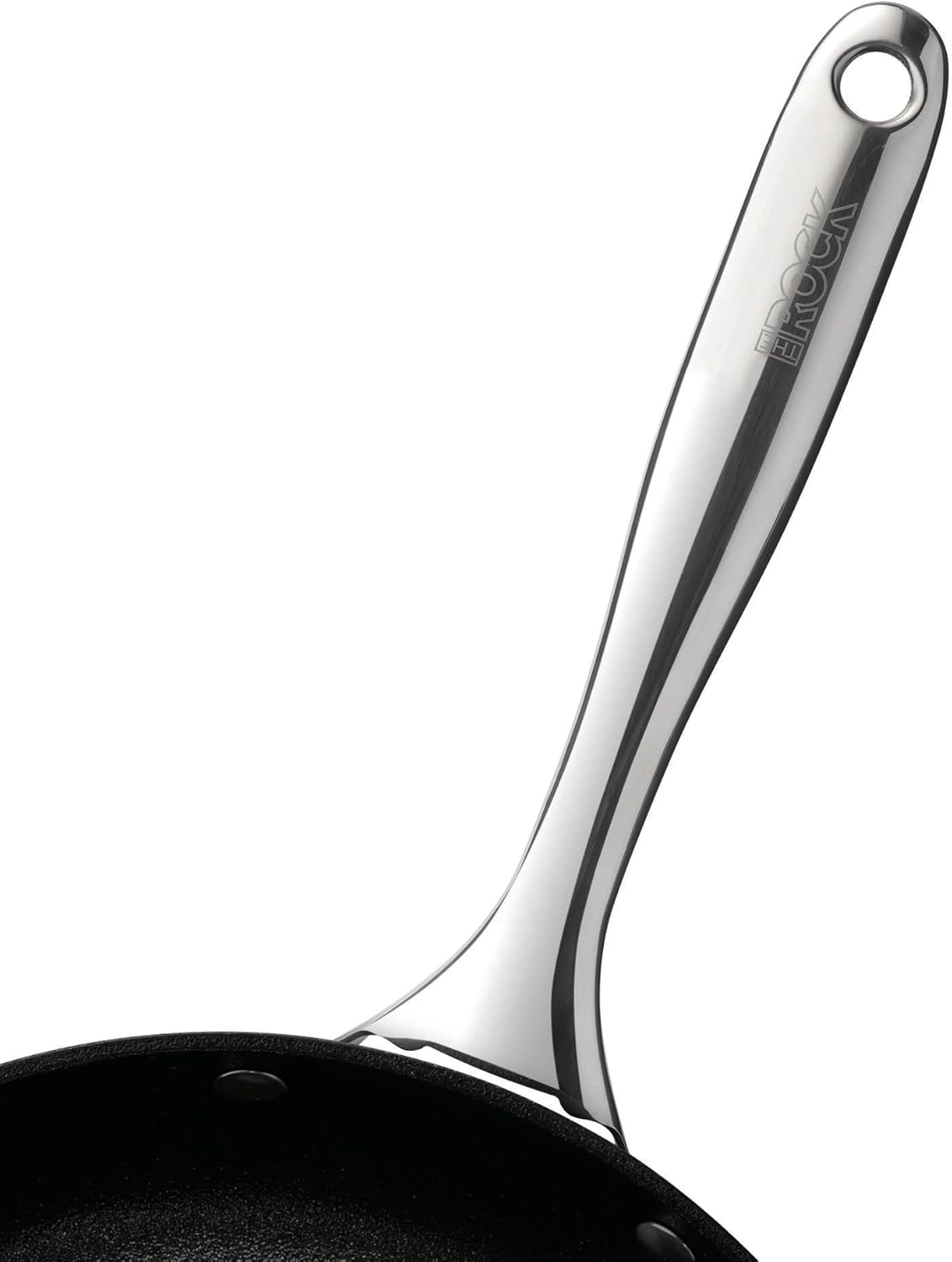 Starfrit The Rock Diamond 10PC Non-Stick Set - Durable Forged Aluminum - Oven Safe - PFOA Free - Easy to Clean - Black