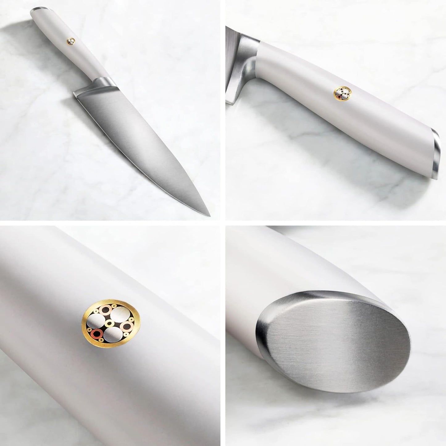 Cangshan L1 Series 17-Piece Knife Set, Forged German Steel (White)