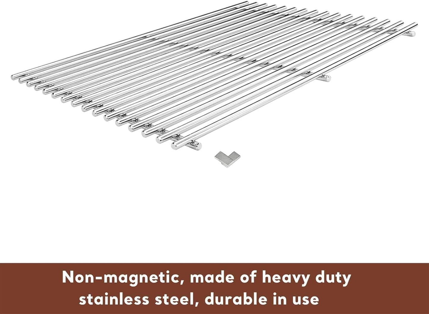 Grill Grates for Weber Spirit 300 & Spirit II GS4 300 Series, Stainless Steel Grates Replacement for Weber Spirit 310 E310 Grill Parts 7639 Spirit 700 Genesis Silver/Gold/Platinum B & C, 1000-3500