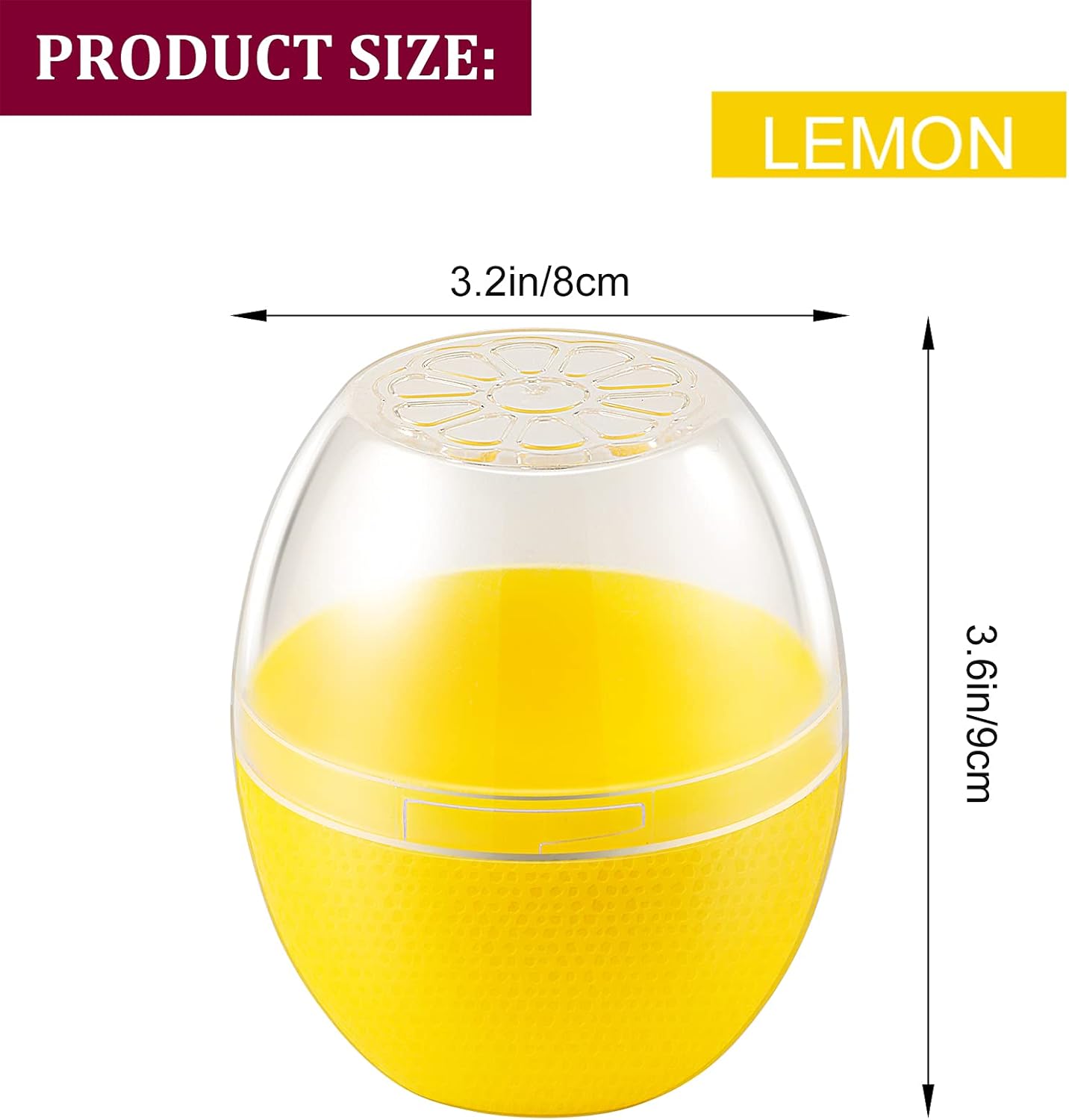 Lemon Storage Containers, Reusable Lemon Keeper for Refrigerator, Individual Lime Saver Holder Organizer for Fridge to Keep Lemon Fresh