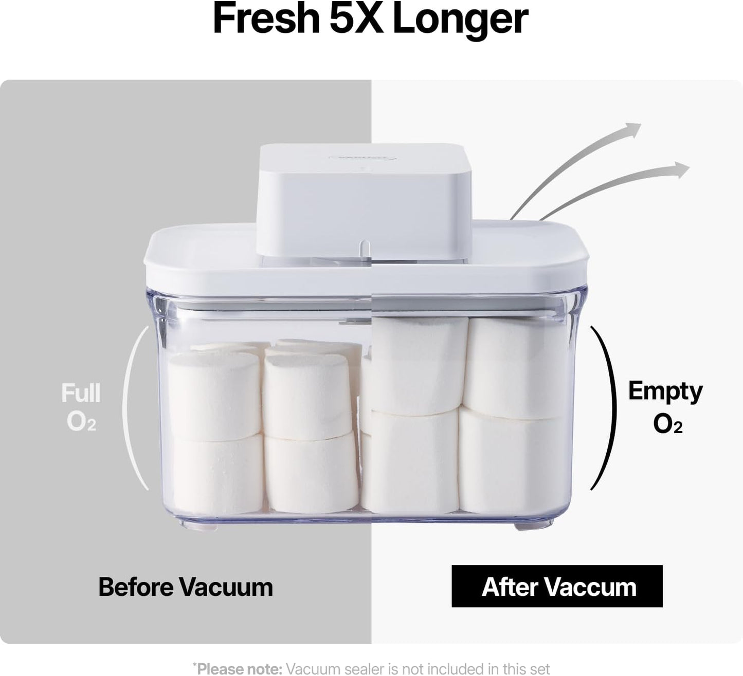 Premium Airtight Food Storage Containers, Rectangular 2PC-SET(2.11qt), Smart One-Click Seal Lid, 100% Leak Proof, Keep Food Fresh Longer, BPA-FREE, Dishwasher/Freezer & Microwave Safe