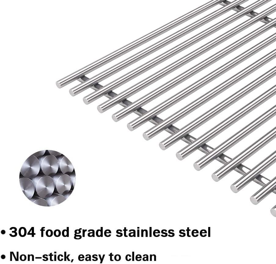 S5492A(2-Pack) 23.25 inch Stainless Steel Wire Cooking Grid Grates Replacement for Viking VGBQ 30 in T Series, VGBQ 41 in T Series, VGBQ 53 in T Series