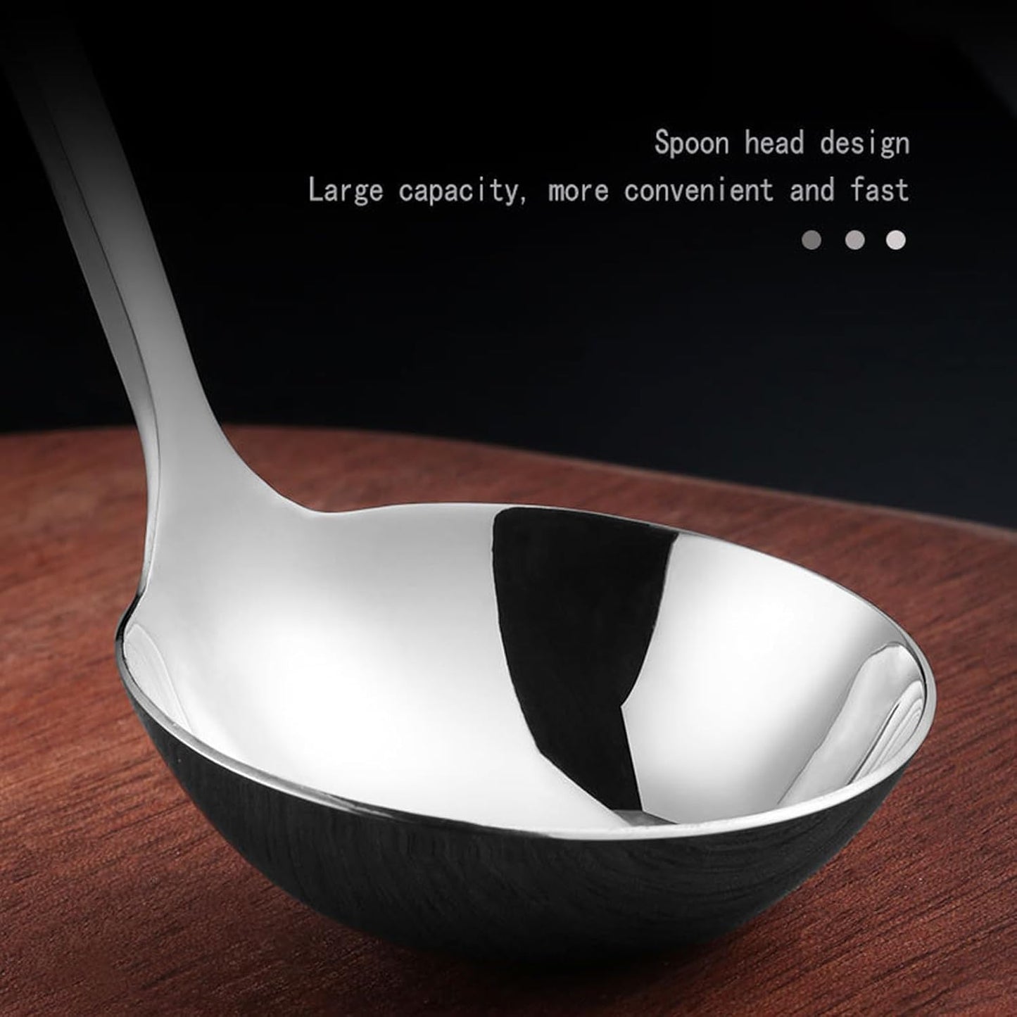 Small Ladle Gravy Ladle 304 Stainless Steel Sauce Soup Spoon for Gravies and Sauces or Salad Dressing, Silver (2 Pieces)