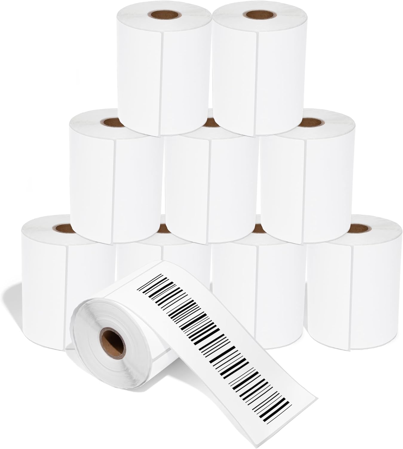 Aegis Adhesives - 4" X 8" Direct Thermal Labels Compatible with Rollo, Zebra, and Other Desktop Label Printers (10 Rolls, 200/Roll)