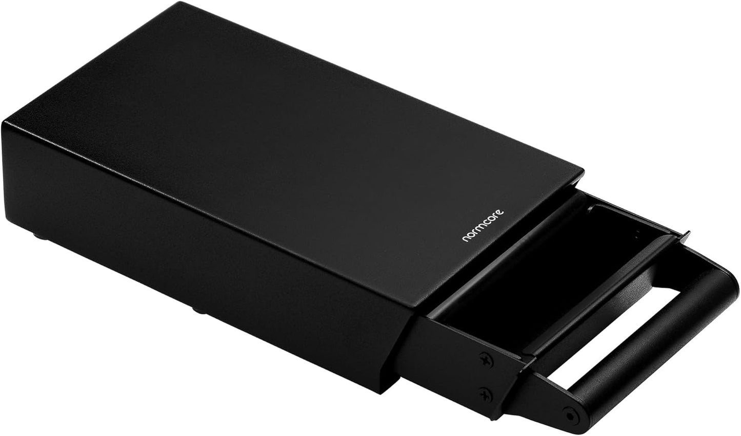 Normcore Espresso Knocker Drawer, Coffee Knock Box with Shock Absorbing Removable Knock Bar and Non-Slip Base, 304 Stainless Steel, Size: M