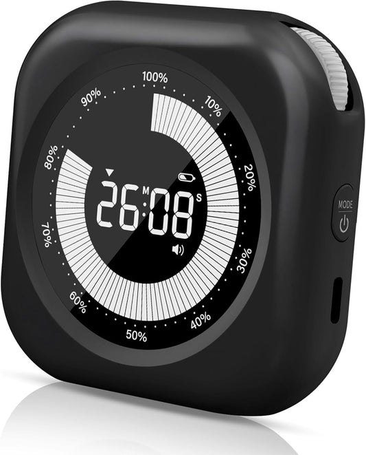 Visual Timer for Kids, 10 Hours Countdown/Up, with Rechargeable, 3 Volume Levels，3 Brightness Display, and Magnetic, Homeschool Study Tool, Large Digital Timers for Classroom, Kitchen