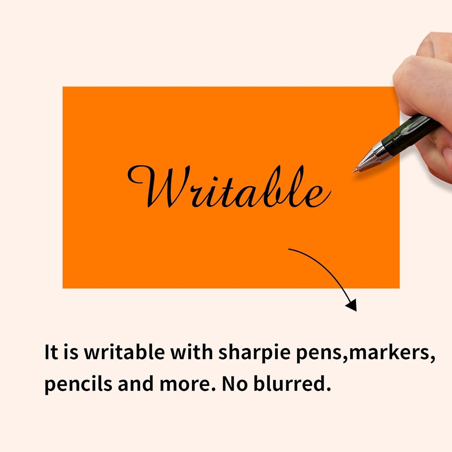 STARLIBOO Neon Colored Labels Stickers 3 x 2 Inch, Rectangle Moving Labels Stickers, 250Pcs Garage Sale Price Stickers, Adhesive Moving Labels for Boxes- Fluorescent Orange