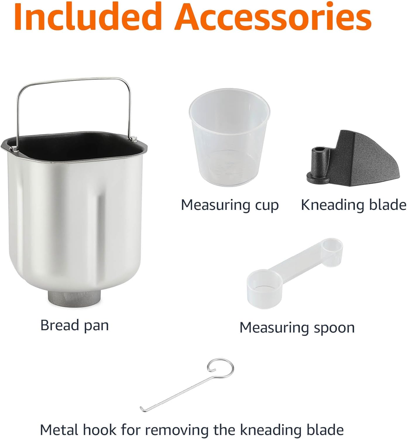 Amazon Basics Programmable Bread Maker, 2 Pound Non-Stick Automatic Bread Making Machine, 14 Settings for Breads, Doughs, Gluten-Free Options and More, LCD Display, Black