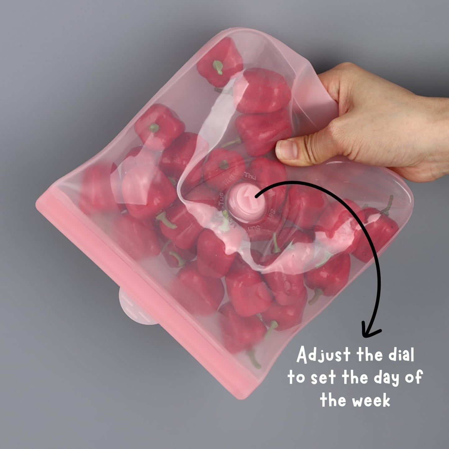 Reusable Silicone Food Storage Bags – Premium Eco-Friendly Multi-Size Set (650ml/1300ml/2000ml), Leakproof, BPA-Free, Freezer & Microwave Safe, Dishwasher Friendly (Pink)