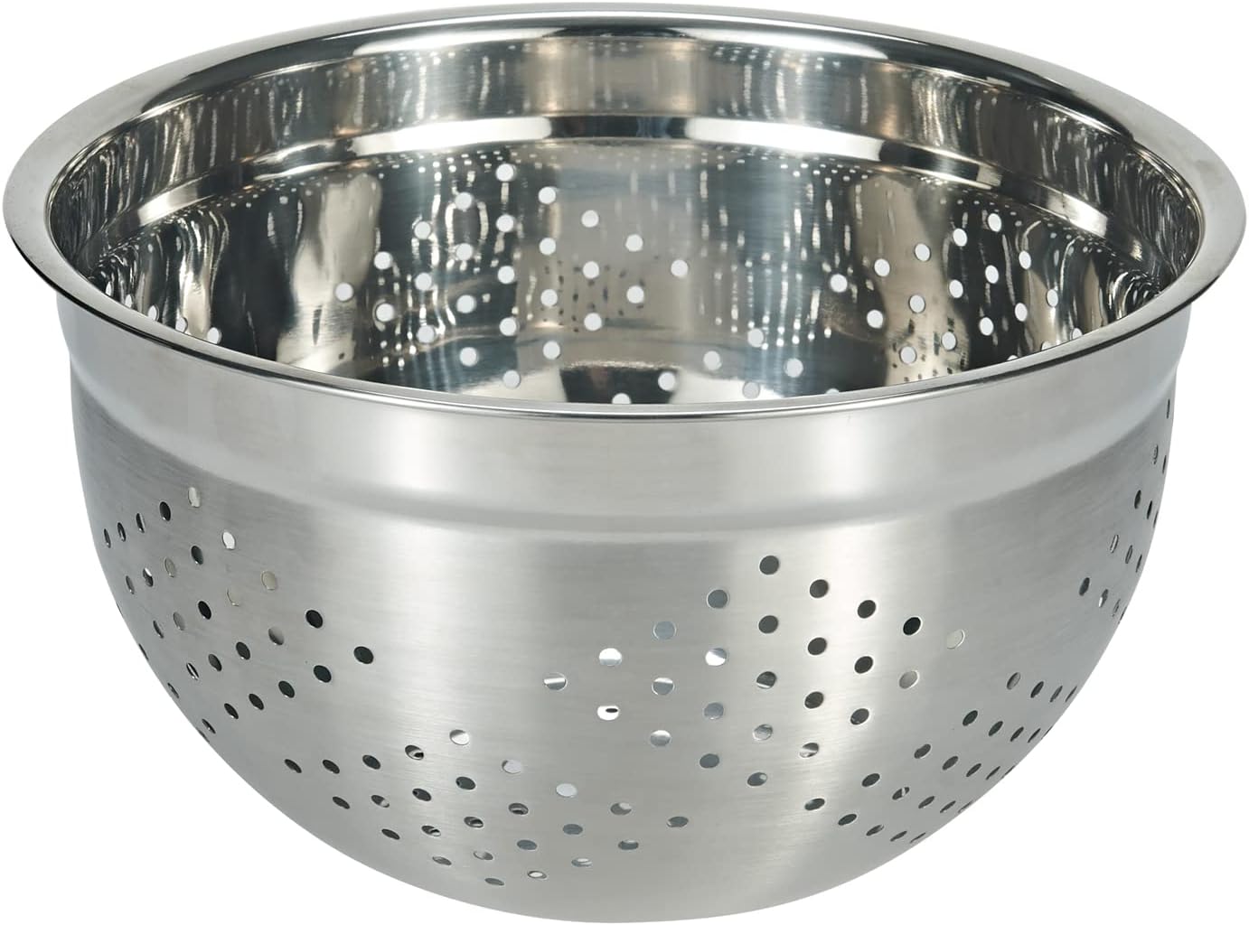 Stainless Steel Colander Mesh Metal Strainer Pasta Rice 5-Quart Strainer Dishwasher Safe