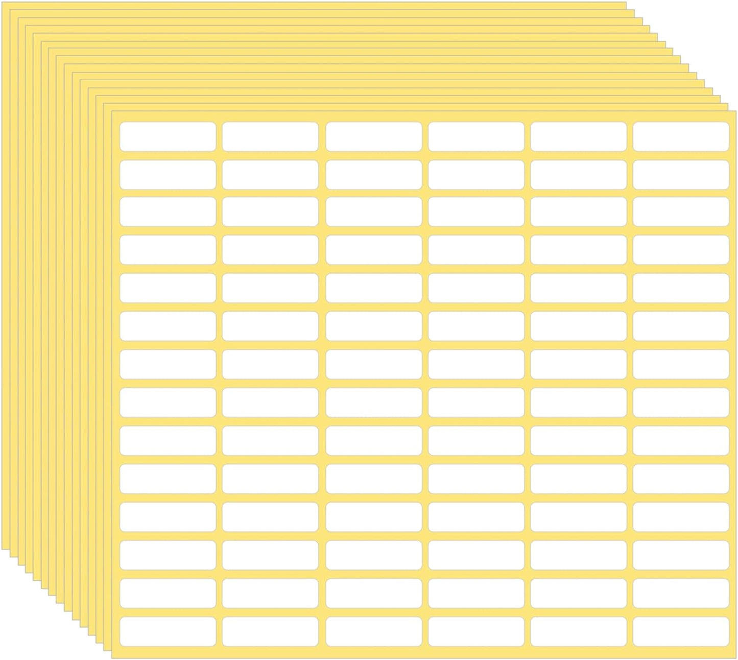 1260 Pcs Matte White Labels Stickers Small Blank Labels Removable Sticky Price Tags Labels Stickers for Jars Boxes School Office Kitchen (10 X 31 mm)