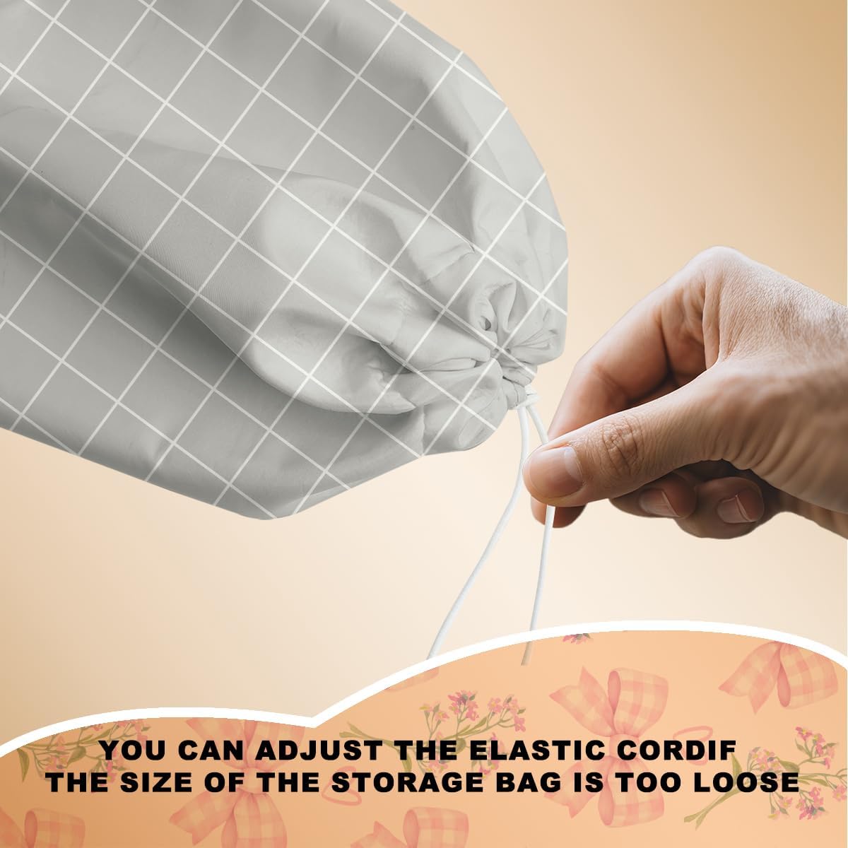 2Pcs Black White Buffalo Check Plaid Plastic Bag Holder, Wall Mount Grocery Bag Holder for Plastic Bags, Minimalist Grid Reusable Grocery Bags Storage Dispenser for Home Kitchen Farmhouse