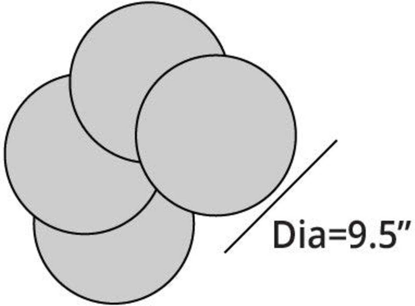 Covermates Keepsakes - Quilted Divider Set - Set of 4 - Scratch & Breakage Protection - Stain Resistant - Machine Washable - China Storage, Red