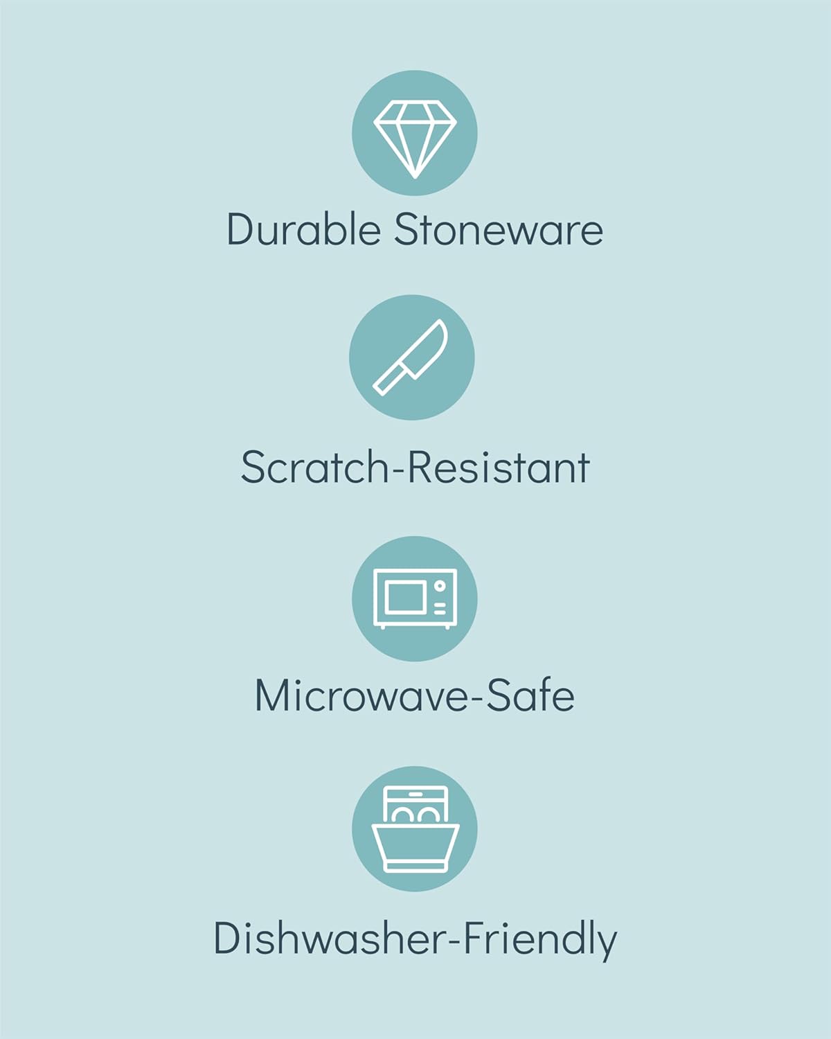 Stoneware dinnerware set 8 persons 24 pcs - Mediterranean dinnerware set, dishwasher, microwave and scratch resistant - bowl and plate set - dinnerware Pure Living Light Beige…