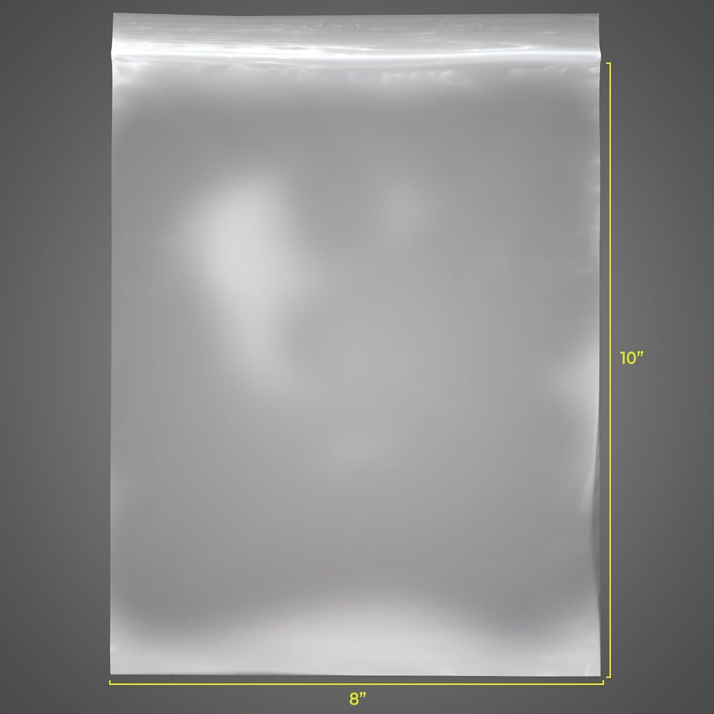 SNL | 8" X 10" - 2 MIL - 1,000 Bags | Large | Strong | Zipper Lock Reclosable, Clear, Disposable, Plastic Bags, For Food and Storage