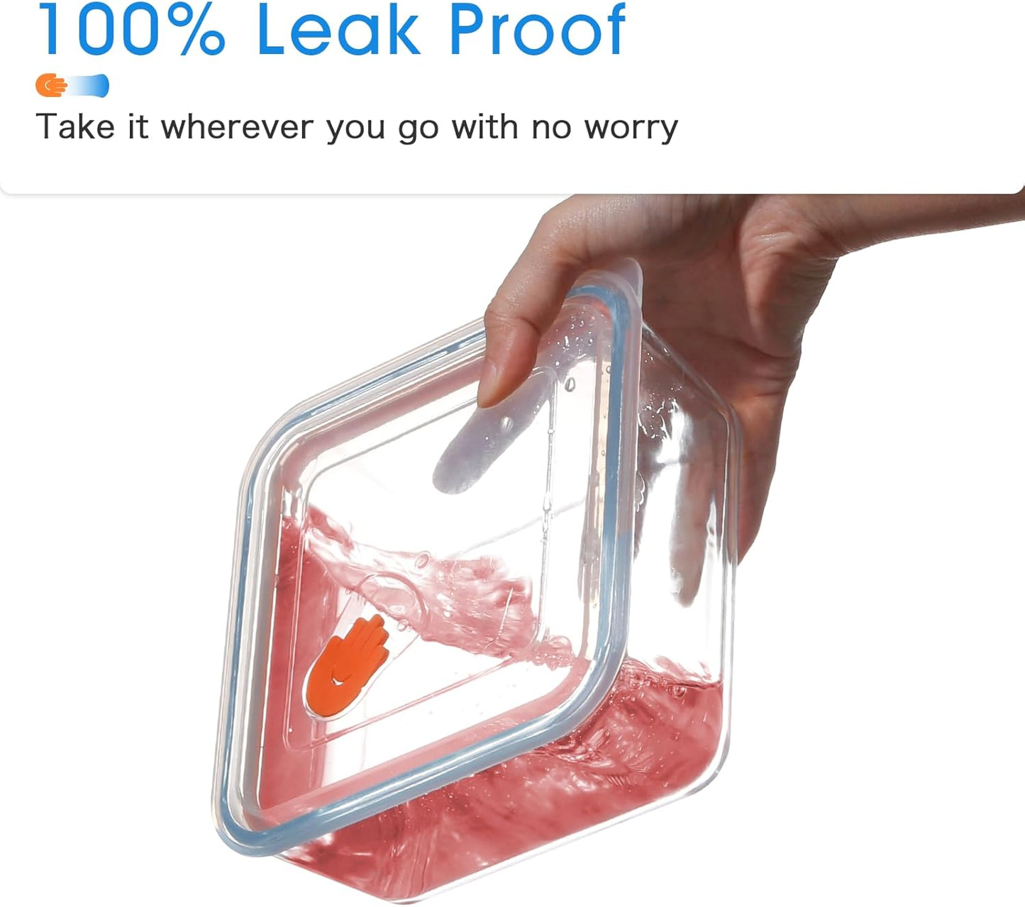 NUTRIUPS 1.1QT Square Glass Baking Dish with Lid, 6×6 inches Deep Small Baking Dish with Lid, Square Glass Baking Dishes for Oven