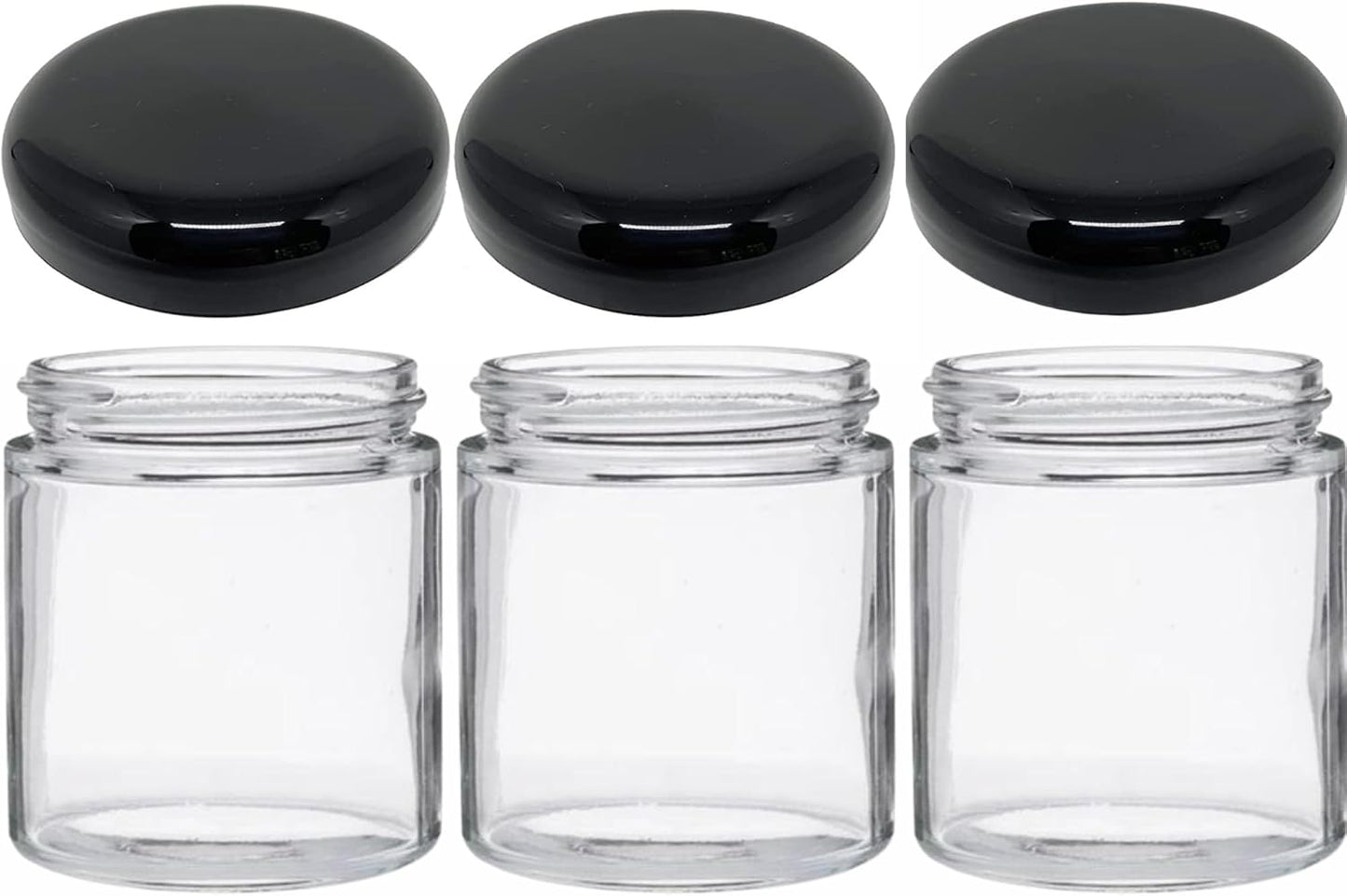JARMING COLLECTIONS Mason Jars 16 oz Glass Extra Wide Mouth Pint Storage Jars with Lids - BPA Free Plastic Storage Lids - Made in USA - Pint Glass Jars 16 oz with Lids, Ryan16BKX3