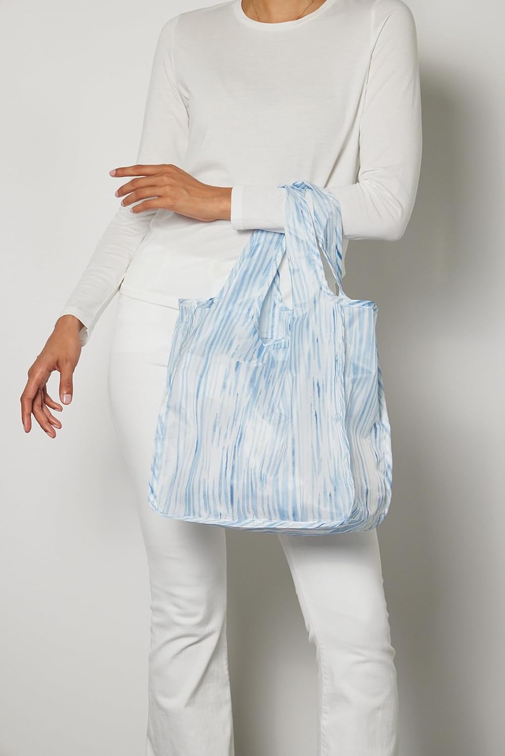 Reusable Grocery Bag - Stylish Shopping Bag for Groceries - Foldable Tote Bag - Medium Size