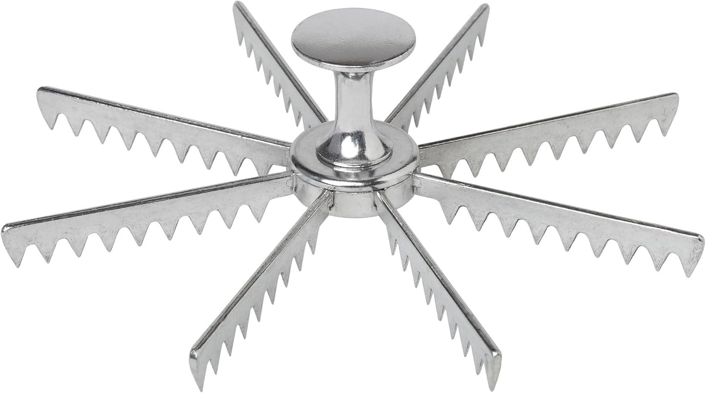 Mrs. Anderson’s Baking Pie Marker, Guideline, and Portion Divider, 8 Slice,Silver