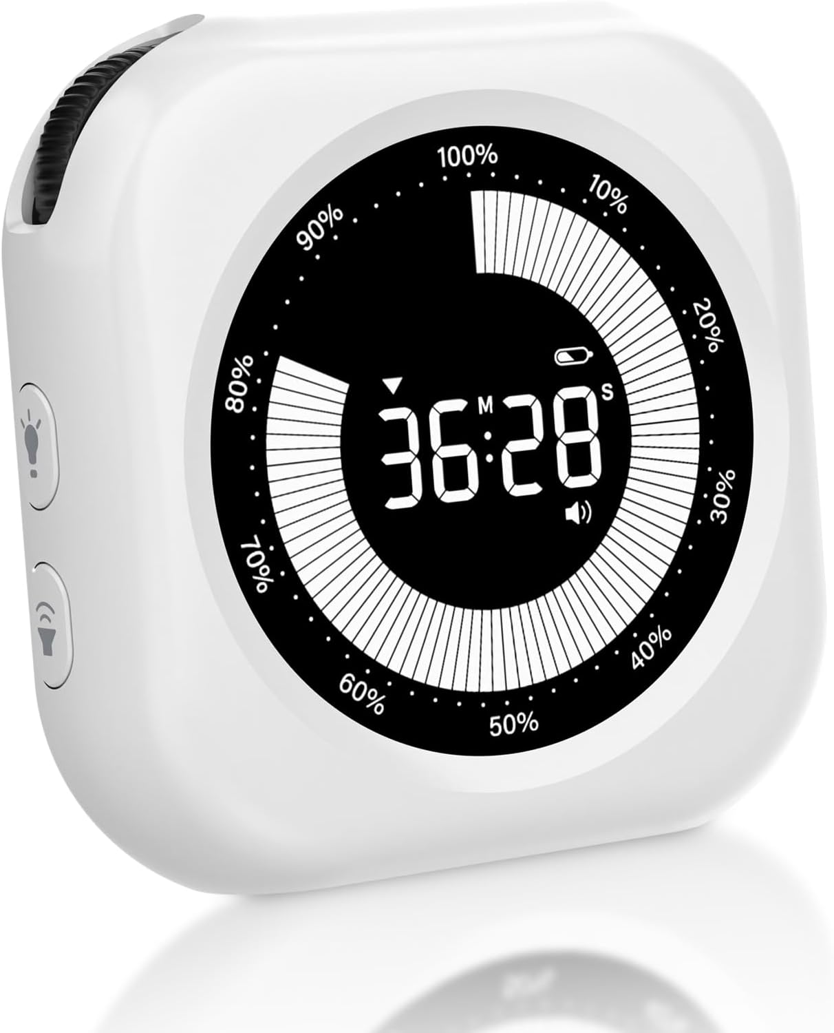 Visual Timer for Kids, 10 Hours Countdown/Up, with Rechargeable, 3 Brightness Display, 3 Volume Levels and Magnetic, Homeschool Study Tool, Large Digital Timers for Kitchen, Classroom