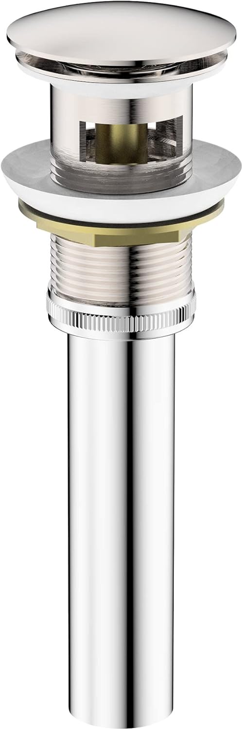 Dowell Pop Up Drain Stopper with Overflow for Bathroom Vanity/Vessel Sink (Chrome 6011 0705)