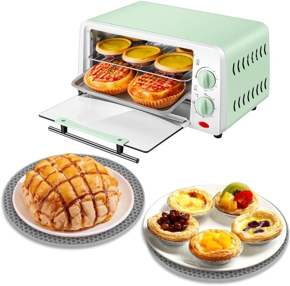 homEdge Silicone Trivets Mat, 6 Packs Multipurpose Non Slip Heat Resistant Pot Holder-Gray