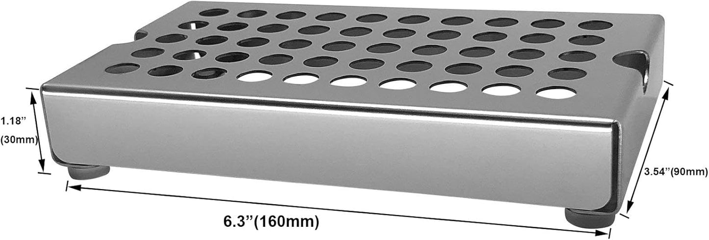 Espresso Cup Riser Stand, Premium Stainless Steel Coffee Drip Tray, Coffee Mug Holder Stand for Espresso Machines, Height 30mm