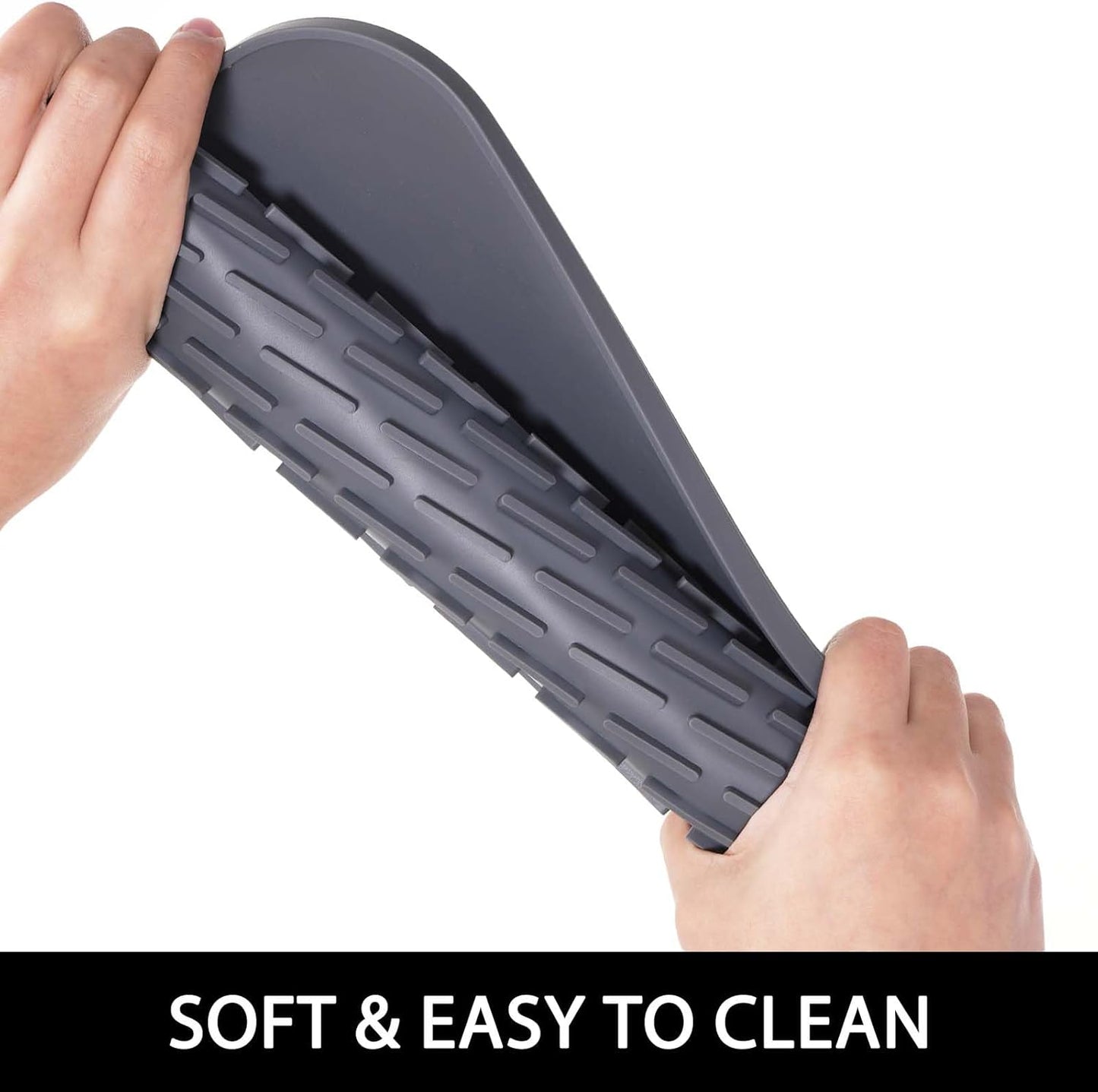 Dish Mat Silicone Dish Drying Mats Works For Drying Stemware Cocktail Glasses Silverware Pots Pans Knives and Dish Rack for Kitchen Counter Sink Bar Pads Easy to Clean (11.5" x 9.1")